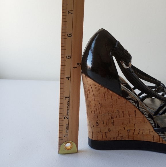 Coach Joslin Patent Leather Wedge Heels Sandals  Size 6M. - Picture 11 of 11